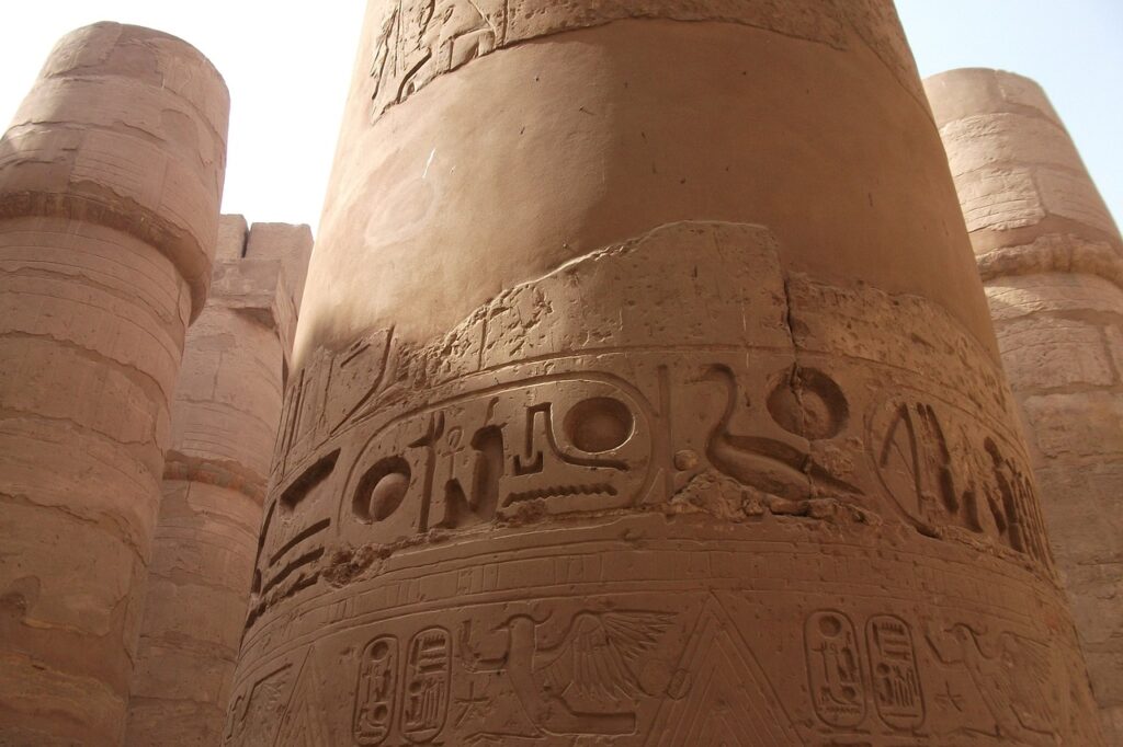 Column with Pharaonic decoration