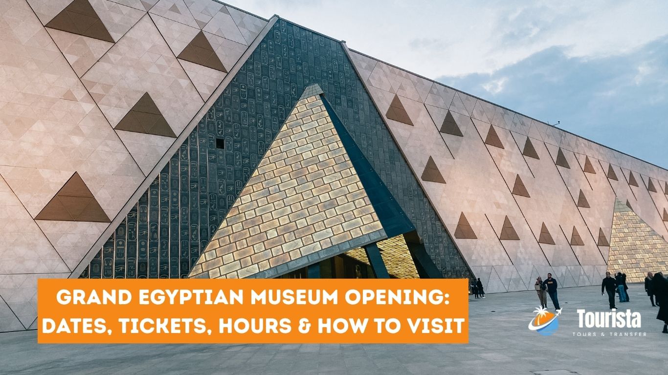 grand egyptian museum opening exterior giza pyramids